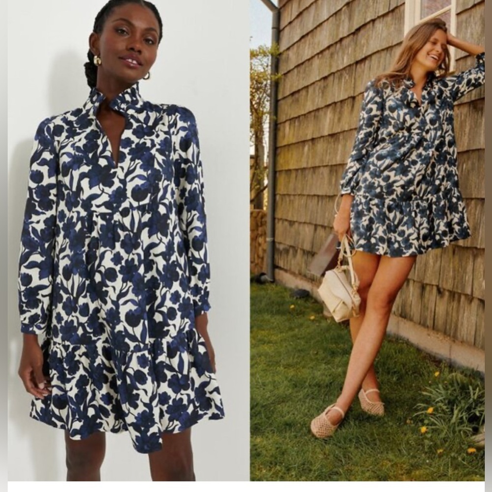 NWT TUCKERNUCK Blue Poppy Palmerston Dress pockets size S - Picture 4 of 9
